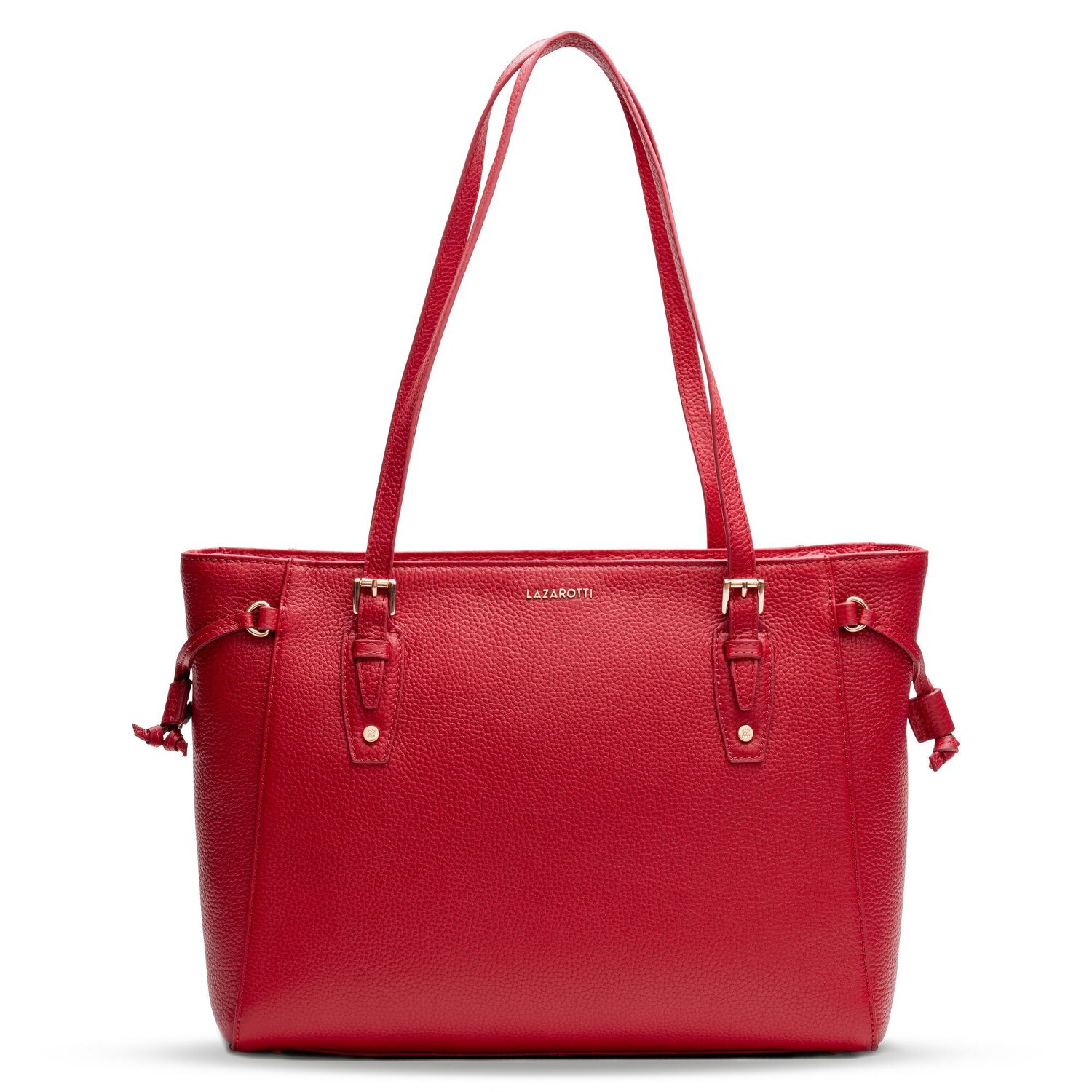 Lazarotti Bologna Leather Shopper Tasche Leder 36 cm red bei welovebags