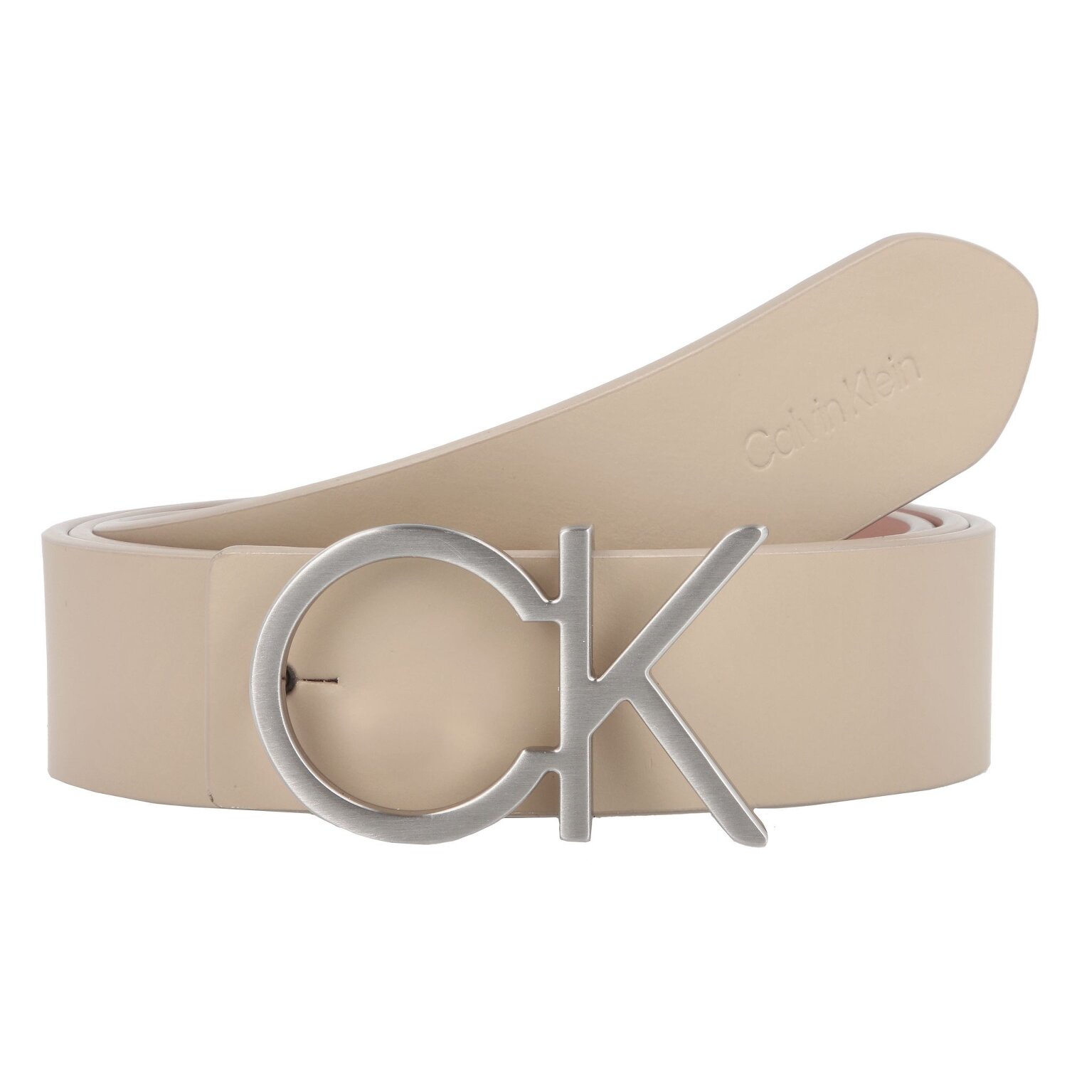 Calvin Klein Re-Lock Wendegürtel Leder silver mink- ash rose | 75 cm | bei | Gürtel