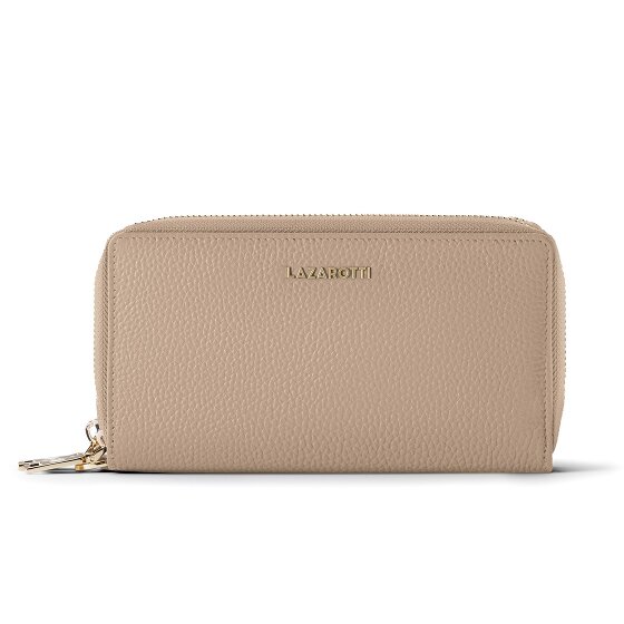 Lazarotti Bologna Leather XL Double Zip-Around Geldbörse RFID Leder 20 cm
