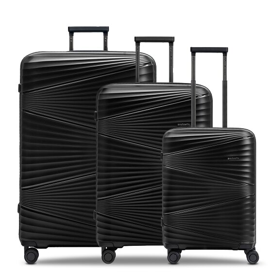 Pactastic Collection 02 THE THREE SET 4 Rollen Kofferset 3-teilig