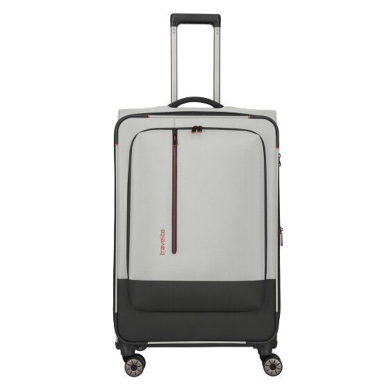 Travelite Crosslite 4 Rollen Trolley L 77 cm mit Dehnfalte