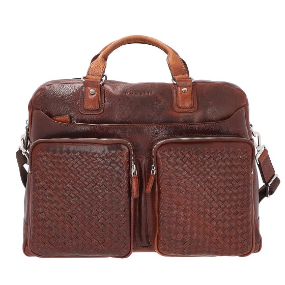 bugatti Woven Aktentasche Leder 48 cm