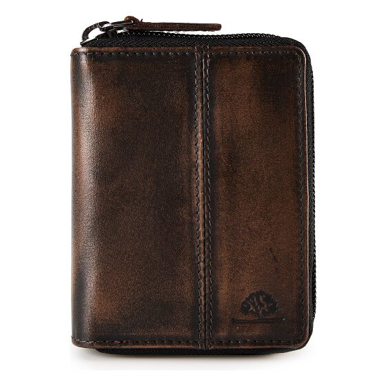 Greenburry Destressed Geldbörse RFID Schutz Leder 10.5 cm