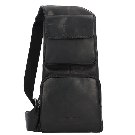 Greenburry Pure Black Umhängetasche Leder 16 cm
