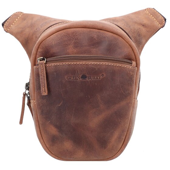 Greenburry Vintage Biker Gürteltasche Leder 20 cm