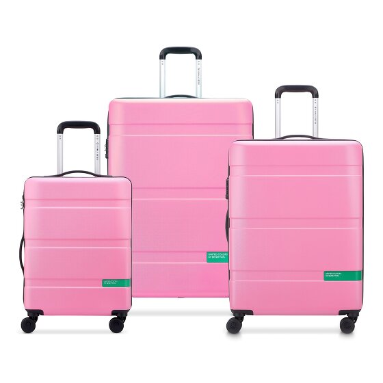 Delsey Paris x United Colors of Benetton Now Hardside 4-Rollen Kofferset 3 tlg. mit Dehnfalte