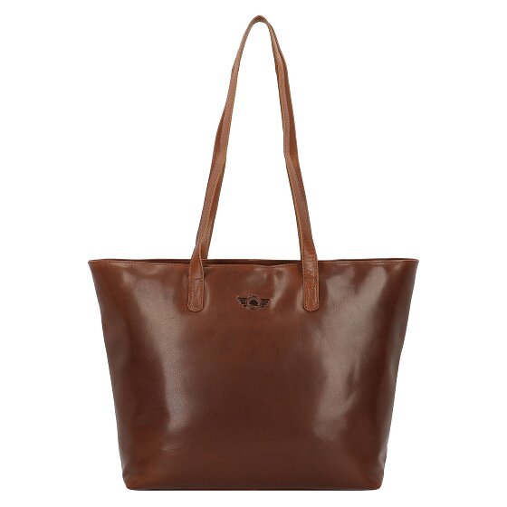 Greenburry Vintage Shopper Tasche XXL Leder 47 cm Laptopfach
