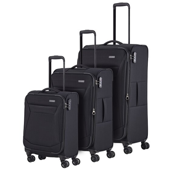 Travelite Chios 4 Rollen Kofferset 3-teilig mit Dehnfalte