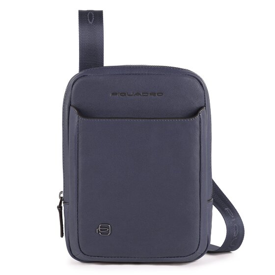 Piquadro Black Square Umhängetasche Leder 17 cm