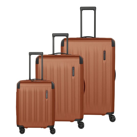 Travelite Dynamiic 4 Rollen Kofferset 3-teilig mit Dehnfalte
