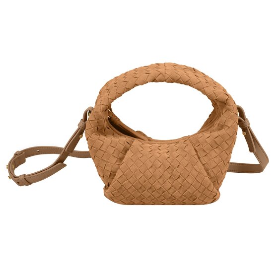 LES VISIONNAIRES Greta mini weave Handtasche Leder 20 cm