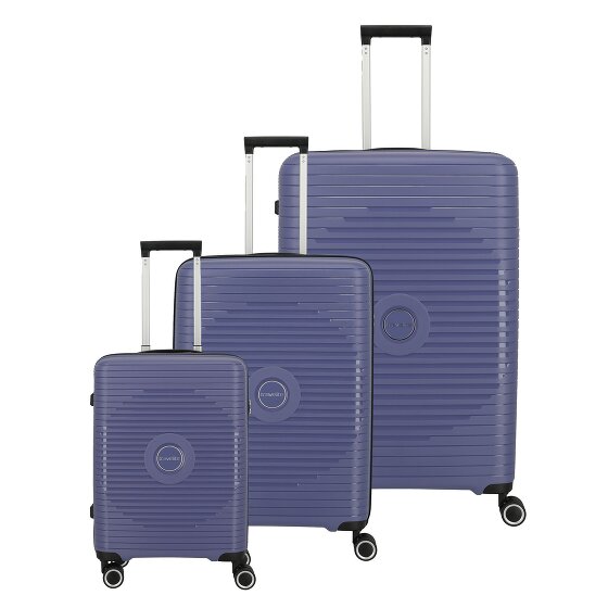 Travelite Orbita 4 Rollen Kofferset 3-teilig mit Dehnfalte