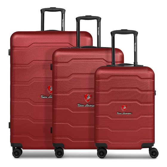 Tonino Lamborghini Bologna 4 Rollen Kofferset 3-teilig