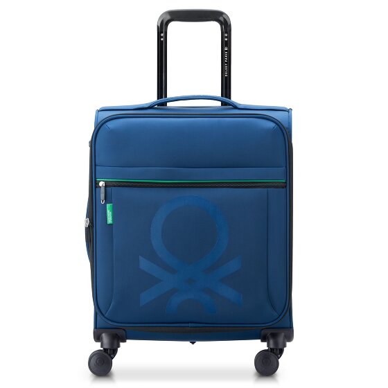 Delsey Paris x Colors Benetton Color Block 4-Rollen Kabinentrolley 55 cm mit Dehnfalte