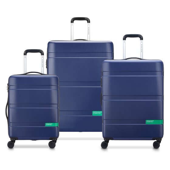 Delsey Paris x United Colors of Benetton Now Hardside 4-Rollen Kofferset 3 tlg. mit Dehnfalte