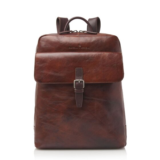 Castelijn & Beerens Rien Rucksack RFID Leder 40 cm Laptopfach