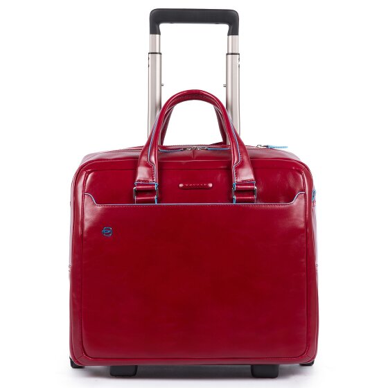 Piquadro Blue Square 2-Rollen Businesstrolley Leder 36 cm Laptopfach