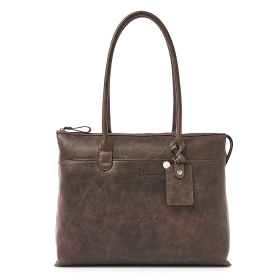 Castelijn & Beerens Carisma Schultertasche RFID Leder 40 cm Laptopfach