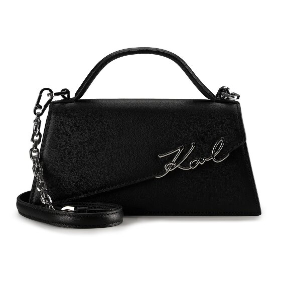 Karl Lagerfeld Signature Handtasche Leder 24 cm
