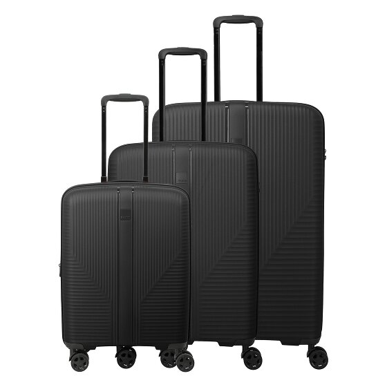 Travelite Air Stripe 4 Rollen Kofferset 3-teilig mit Dehnfalte