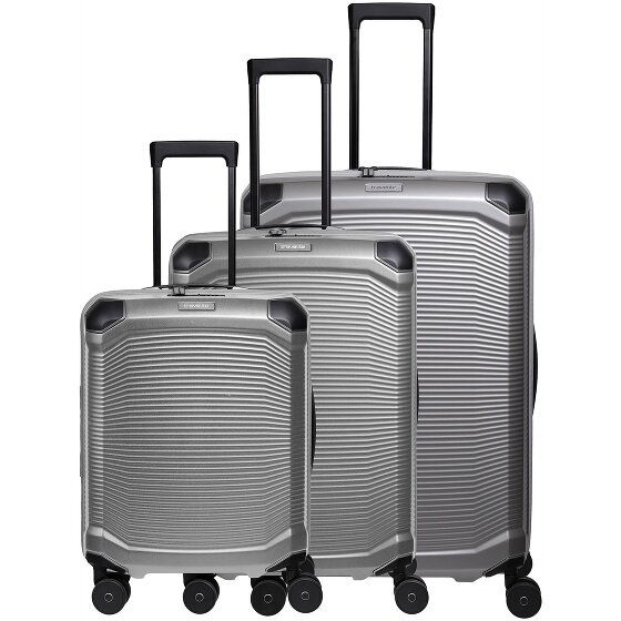 Travelite Millennium 4 Rollen Kofferset 3-teilig mit Dehnfalte