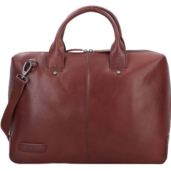 Plevier Rock Basalt Aktentasche Leder 41 cm Laptopfach