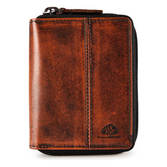 Greenburry Destressed Geldbörse RFID Schutz Leder 10.5 cm