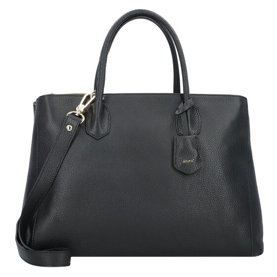 abro Adria Shopper Tasche Leder 41 cm Laptopfach grau