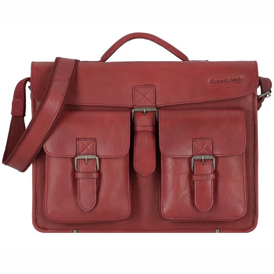Greenland Nature Nature Aktentasche Leder  40 cm