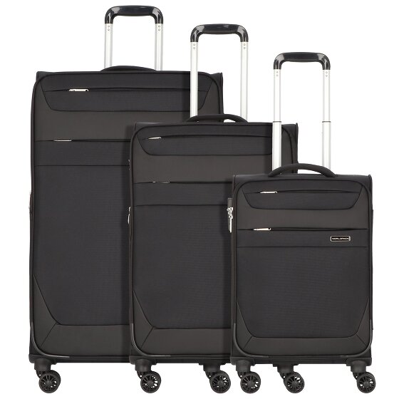 Worldpack Dublin 4 Rollen Kofferset 3-teilig mit Dehnfalte