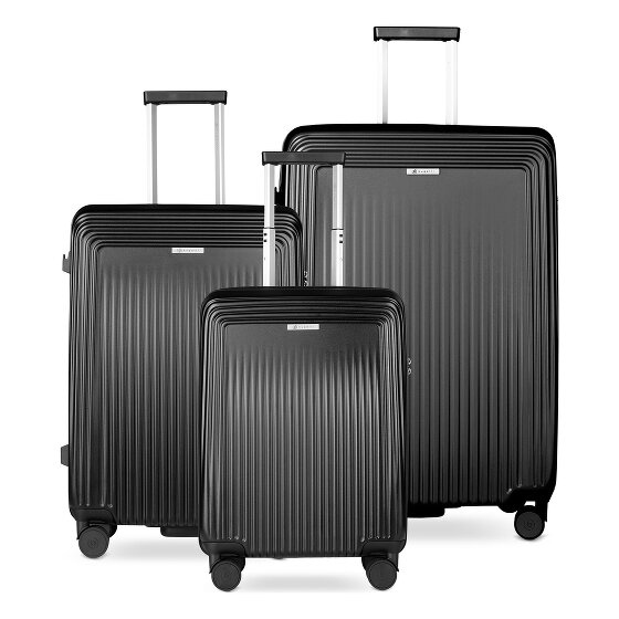bugatti Linea 4 Rollen Kofferset 3-teilig