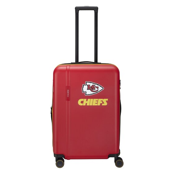 Travelite travelite x NFL 4 Rollen Trolley M 67 cm mit Dehnfalte