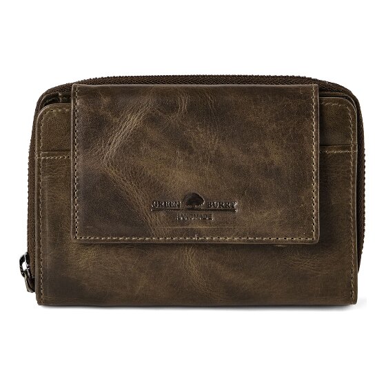 Greenburry Newport Geldbörse RFID Schutz Leder 14 cm
