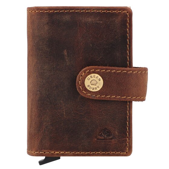 Greenburry Vintage Geldbörse RFID Schutz Leder 7.5 cm