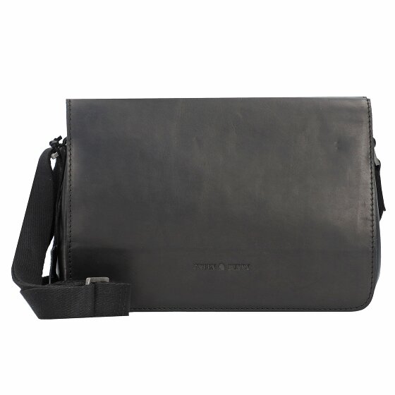 Greenburry Pure Black Umhängetasche Leder 25 cm