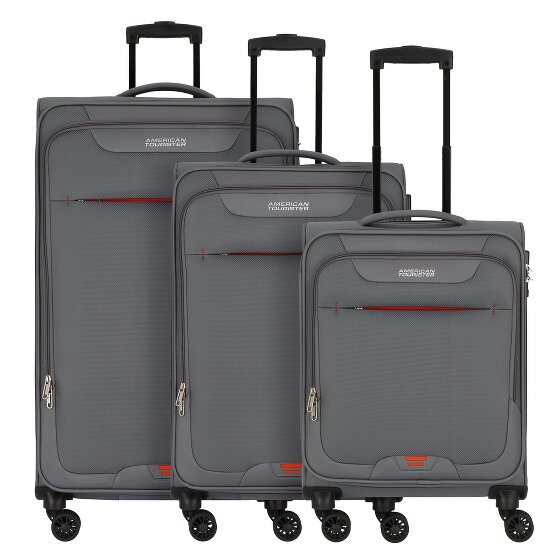 American Tourister Street Roll 4 Rollen Kofferset 3-teilig mit Dehnfalte
