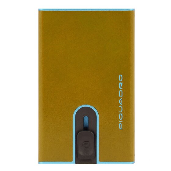 Piquadro Blue Square Kreditkartenetui RFID Schutz Leder 6.5 cm
