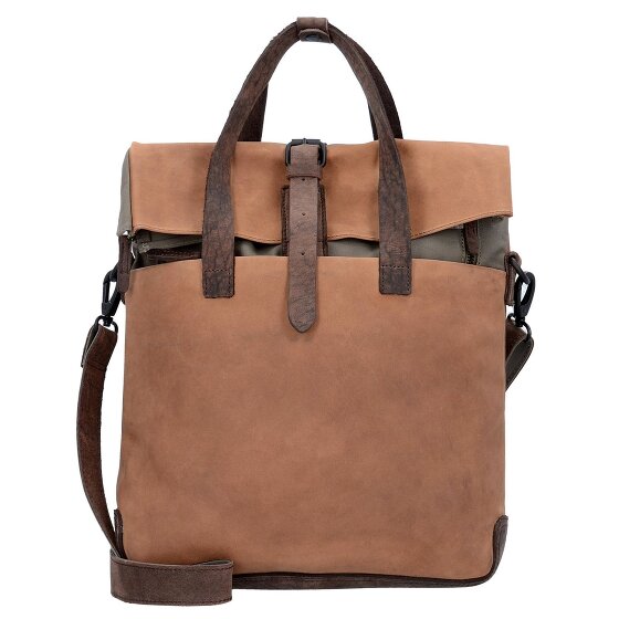 Harold's Twister Aktentasche mit Rucksackfunktion Leder 34 cm Laptopfach