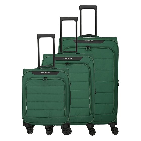 Travelite Skaii 4 Rollen Kofferset 3-teilig mit Dehnfalte