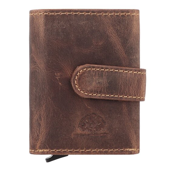 Greenburry Vintage Geldbörse RFID Schutz Leder 8 cm