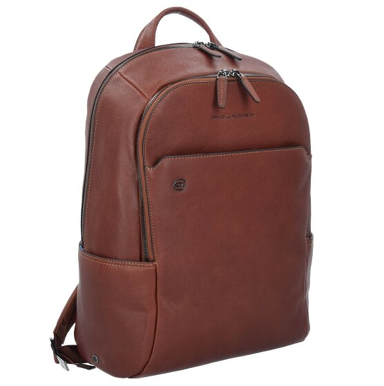 Piquadro Black Square Business Rucksack Leder 39 cm Laptopfach