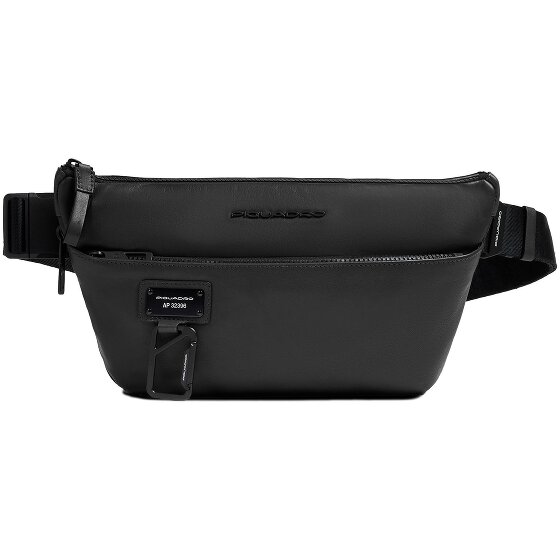 Piquadro Harper Gürteltasche Leder 34 cm mit Dehnfalte