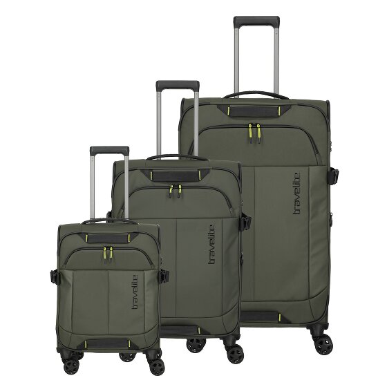 Travelite Briize 4 Rollen Kofferset 3-teilig mit Dehnfalte