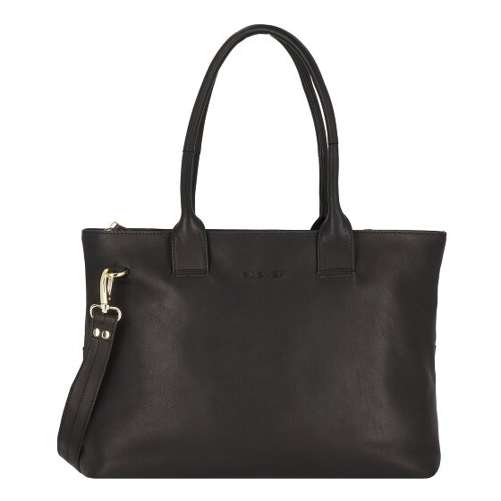 Plevier Structure Antilla Schultertasche RFID Schutz Leder 40 cm Laptopfach