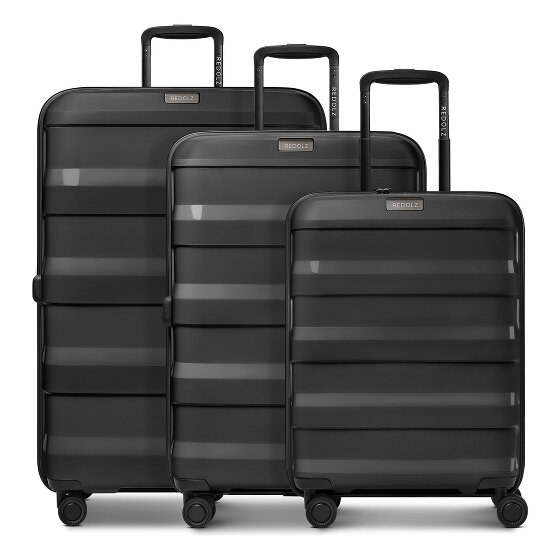 Redolz Pro PP 4 Rollen Kofferset 3-teilig mit Dehnfalte
