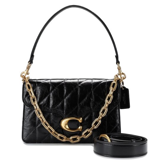 Coach Tabby Schultertasche Leder 26 cm schwarz