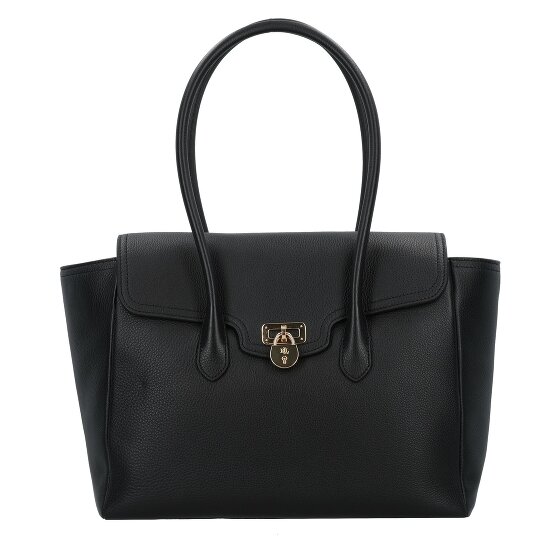Lauren Ralph Lauren Tanner Shopper Tasche Leder 36 cm schwarz