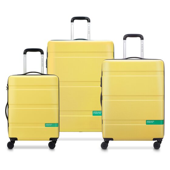 Delsey Paris x United Colors of Benetton Now Hardside 4-Rollen Kofferset 3 tlg. mit Dehnfalte