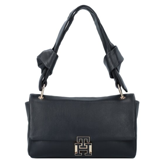 Tommy Hilfiger Pushlock Schultertasche Leder 26 cm