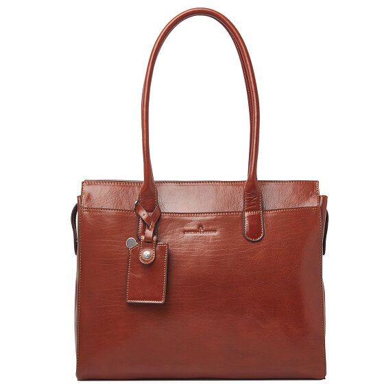 Castelijn & Beerens Ellen Schultertasche Leder 40 cm Laptopfach